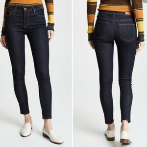 NWOT AG Adriano Goldschmied 27R Farrah Skinny High-Rise Ankle in Admiral Blue